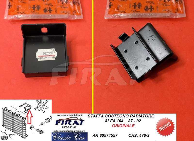 STAFFA SOSTEGNO RADIATORE ALFA 164 (60574557)